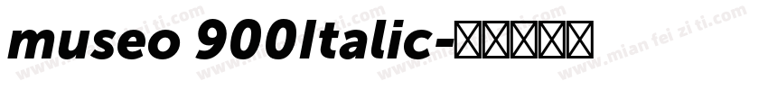 museo 900Italic字体转换